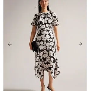 Ted Baker London Dresses Ted Baker Abriee Puff Sleeve Midi